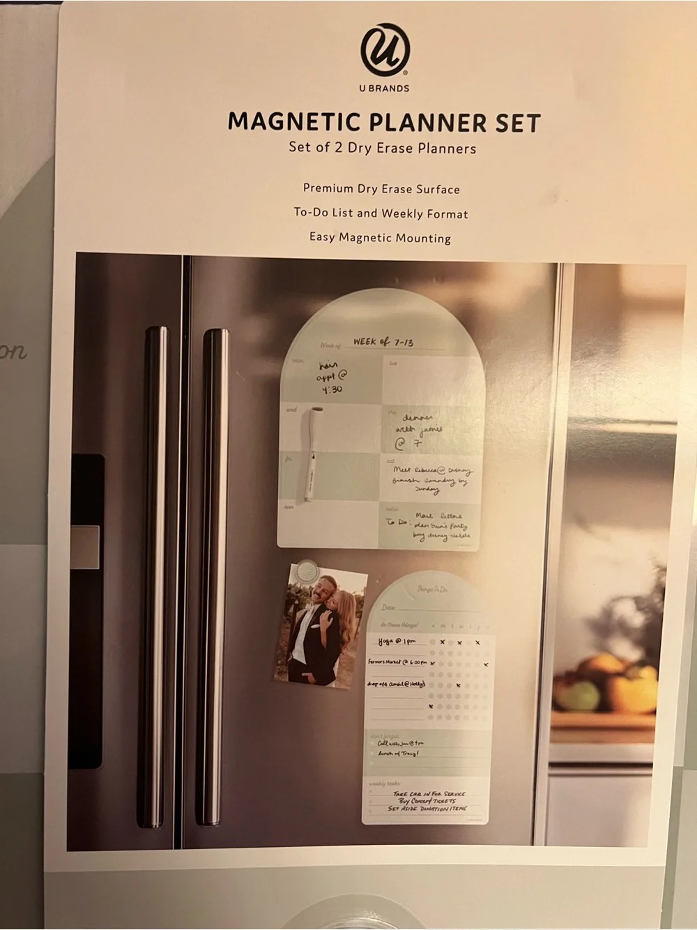U Brands Magnetic Planner Set - Sage & White